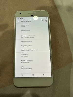 Desbloqueado Google Pixel XL 2016 Pixel 1ª Generación 32 GB Ilimitado Google Fotos Foto 1 de 4