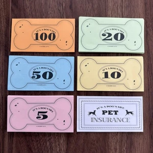 The Game Of Life It’s A Dog’s Life Edition Replacement Money And Insurance - Picture 1 of 1