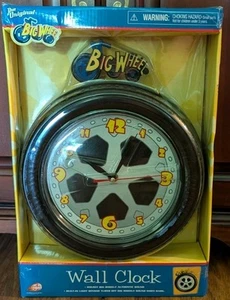 NIP Big Wheel Authentic Sound Wall Clock With Night Silence - Picture 1 of 11