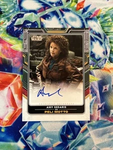 2023 AMY SEDARIS AS PELI MOTTO  AUTO STAR WARS BOOK OF BOBA FETT - Picture 1 of 7