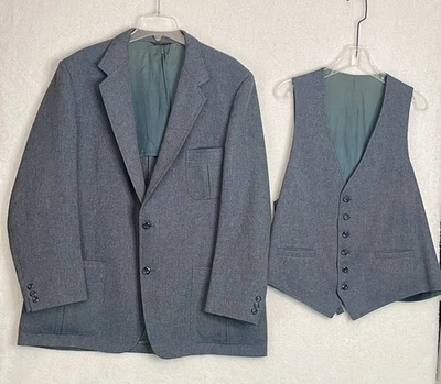 Abrigo y chaleco de traje medio forrado Palm Beach Hughes & Hatcher de colección 6163 Foto 1 de 4