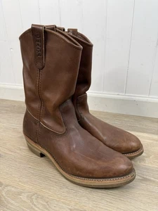 Red Wing Pecos Boots Leather Work Soft Toe Safety Shoes #1155 USA Men SZ 11 C - Picture 1 of 17