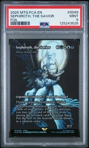 PSA 9 FOIL MAGIC THE GATHERING FINAL FANTASY: #0049 SEPHIROTH, THE SAVIOR EN - Picture 1 of 2