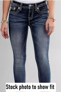 Miss Me Style M3244S Hailey Skinny Stretch Jeans - Size 26 x 30 - Picture 1 of 17