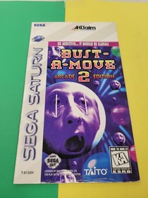 BUST-A-MOVE 2: ARCADE EDITION Manual Only (SEGA SATURN) NTSC-U/C