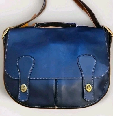 COACH 1941 MUSETTE 黑色 GLOVETANNED 皮革马鞍包 — 第 1/4 张图片