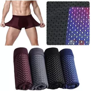 4 PIEZAS Calzoncillos Boxer Boxhero Fibra Bambú Ropa Interior Fibra Bambú Calzoncillos Boxer Para Hombre - Imagen 1 de 20