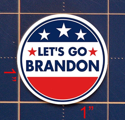 IN THE HOLE LET'S GO BRANDON - 1" STEEL GOLF BALL MARKER