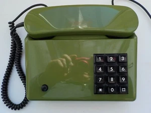 70er Jahre Post Telefon grün Tastentelefon Vintage DeTeWe Contast IWV - Bild 1 von 11
