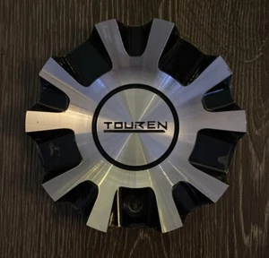 (1) Touren Wheels Rim Center Hub Cap Gloss Black C103130M - Picture 1 of 6