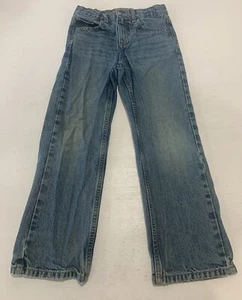 Arizona Jeans Boys Original Denim Blue Outdoor Casual Zip Pants Size 7 - Picture 1 of 8