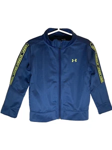 Under Armour Jacket Kids Youth Full Zip Blue Green Size 3T - Picture 1 of 5