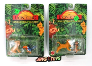 The Lion King Young Simba & Nala Lot Collectible Figures Sealed on Card - Imagen 1 de 9