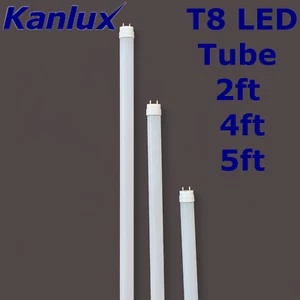 2 Pack Kanlux HighTech T8 Led Tube - Fluorescent Replacement 2ft 4ft 5ft 6ft - Picture 1 of 9