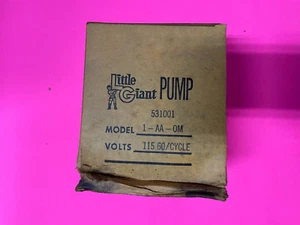 NOS NEW OLD STOCK LITTLE GIANT 1-AA-OM 531001 PUMP FOUNTAIN POND WATER FEATURE + - Picture 1 of 4