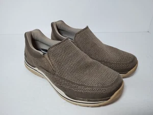 Skechers Relaxed Fit Expected Gomel Slip-On Loafers Men's Sz 10 Taupe 65086 - Picture 1 of 11