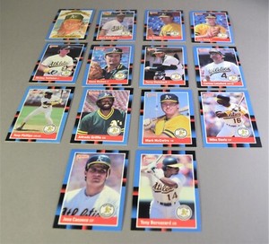 1988 Donrusss MLB Oakland A's Baseball Game Trading Cards - Your Choice