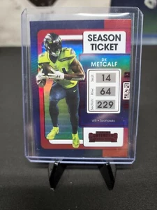 DK METCALF 2021 Panini Contenders Red Zone Season Ticket FOTL Exclusive #86 🔥🔥 - Picture 1 of 2
