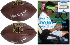 Steve Largent Signed NFL Football Proof Beckett COA Seattle Seahawks Tulsa - Picture 1 of 7