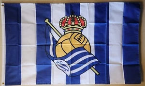 Real Sociedad Football 3x5 Ft Soccer Futbol Banner Flag - Picture 1 of 2