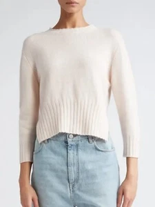 Loulou Studio Mora Cashmere Sweater Ivory Size Medium - Picture 1 of 5