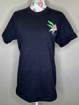 Camiseta De Colección Panama Jack Adultos Talla L Algodón Negro EE. UU. Save the RainForest Neón Foto 1 de 4