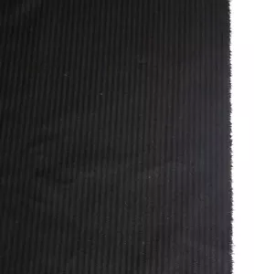 Schwarzer Gestreifter Stoff mit Streifen Edel Reststoff Stoffrest 100 cm x 60 cm - Bild 1 von 5