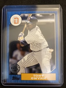 2022 Topps Series 1 Tony Gwynn T87-57 Blue 35th Anniversary 1987 HOF