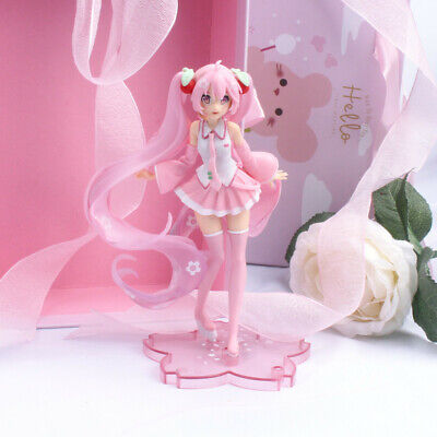 5.7 Virtual Singer Lovely Pink Sakura Miku PVC Statue Figure No Box • 3.58£