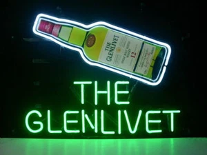 THE GLENLIVET Neon Sign Light Beer Bar Pub Wall Hanging Home Room Decor 17"x14" - Picture 1 of 3