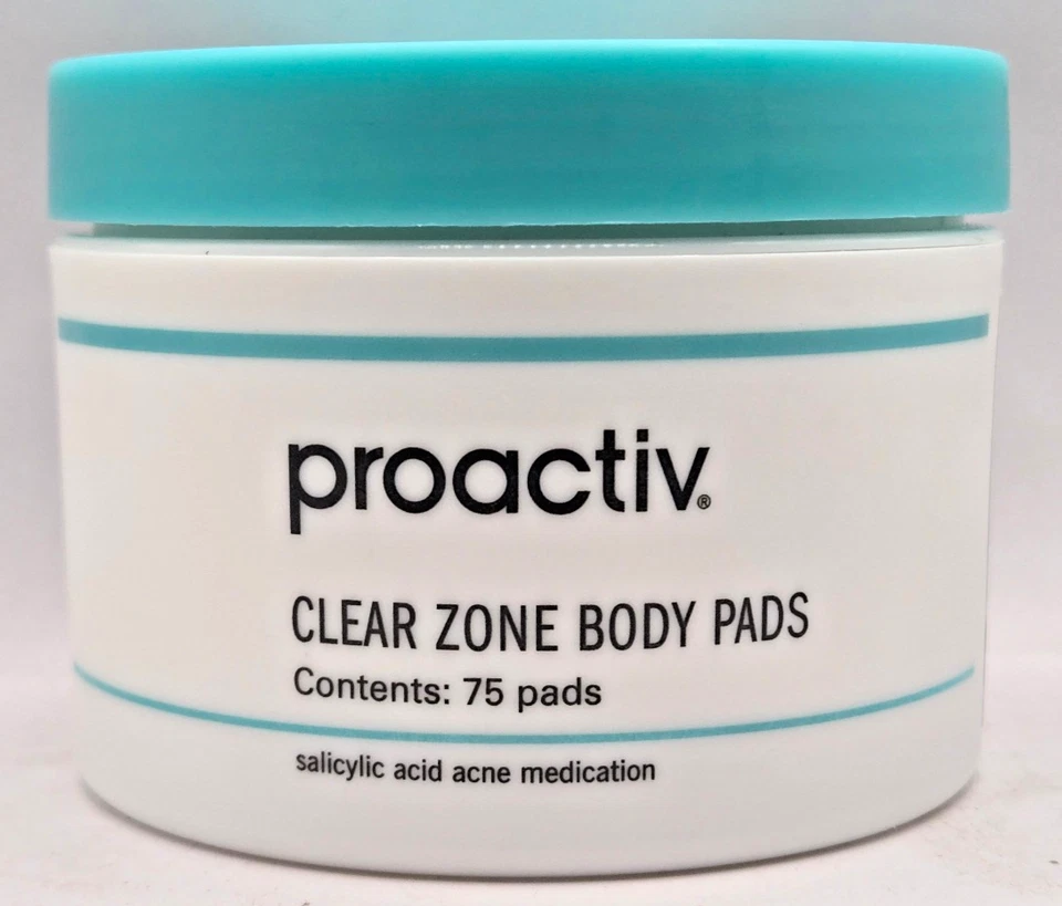 Proactiv Clear Zone Body Pads 75 Pads Salicylic Acid Acne Medication EXP 04/2026 - Image 1 of 1