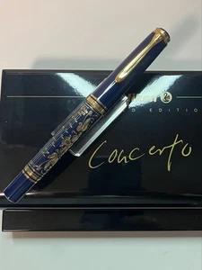 PELIKAN M800 CONCERTO Füllfederhalter blau/Vermeil LE 4000 18K mit Box - Bild 1 von 24