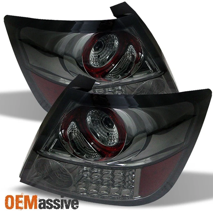 Fits 05-10 Scion Tc Sport Coupe JDM Fully Smoked Lens LED Tail Lights Lamps Pair - Image 1 of 1