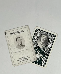 2 Sam Davis Playing Cards of Daniel Harvey Hill North Carolina Lt Gen C.S.A - Picture 1 of 2