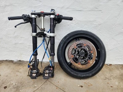 1998-2001 98 99 00 01 YAMAHA YZF R1 FRONT FORKS CLIP ON CONTROLES RIM ROTORS END Foto 1 de 4