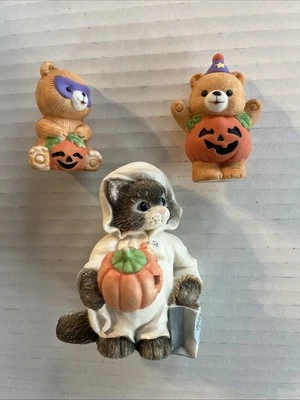 Керамический котенок Priscilla Hillman «Gobblin Up The Fun»/Russ Bears для Хэллоуина - Изображение 1 из 4