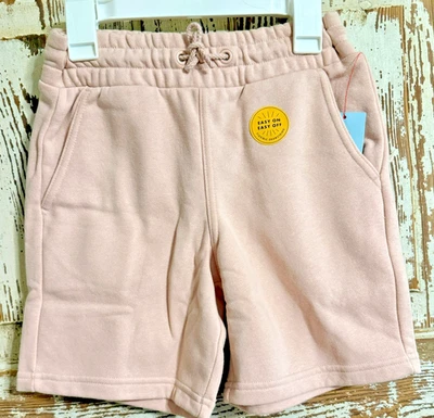 Girl’s Cat & Jack Fleece Shorts - Blush - Size Large (12/14) - Image 1 of 2
