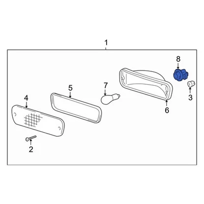 For Toyota Tacoma 1995-2000 Toyota 9007599092 Front Turn Signal Light Socket Foto 1 de 2