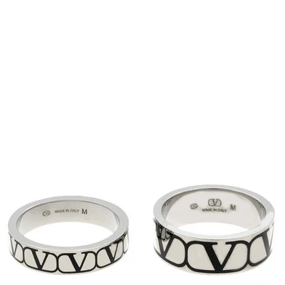 Juego de anillos iconographe de Valentino Garavani Toile, talla 22 Foto 1 de 4