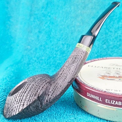 NEW UNSMOKED! GRANT BATSON 1/4 BENT MORTA ESKIMO FREEHAND AMERICAN ARTISAN Pipe - Image 1 of 4