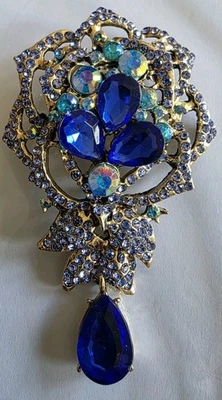 Barock-Blumen-Brosche MODESCHMUCK - Bild 1 von 3