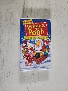 Disneys Winnie The Pooh And Christmas Too VHS 2853 - Imagen 1 de 3