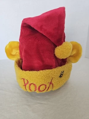 Sombrero de Papá Noel Winnie The Pooh Talla Vintage Adulto Peluche Disney Foto 1 de 4
