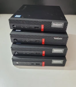 Lot! (4) Lenovo ThinkCentre M720q i5-8500T 2.1Ghz 8GB Ram 128GB SSD Mini PC's - Picture 1 of 9