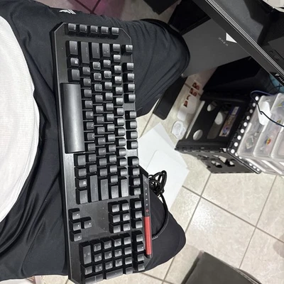 HP OMEN - Sequencer Wired Gaming Optical-mechanical Blue Switch Keyboard  - Image 1 of 3