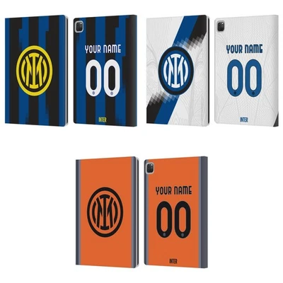 CUSTOM PERSONALISED INTER MILAN 2023/24 KIT LEATHER BOOK CASE FOR APPLE iPAD - Image 1 of 4
