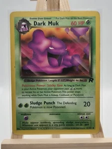 Dunkles Muk 41/82 WOTC Vintage Pokémon | Team Rocket Pokemon TCG #4 - Bild 1 von 2