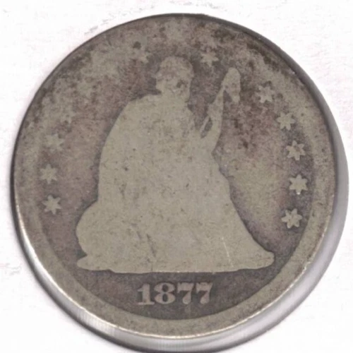 1977-S San Francisco Circulated Silver Liberty Seated Quarter Coin! #1 - Image 1 of 2
