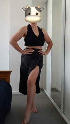 Quiz Skirt Black Size 10 UNWORN Summer Festival Holiday Love Island Beach - Image 1 of 4