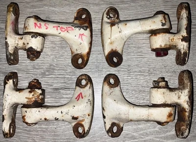 MORRIS MINOR TRAVELLER REAR DOOR HINGES A SET OF CLASSIC ORIGINAL - Image 1 of 2